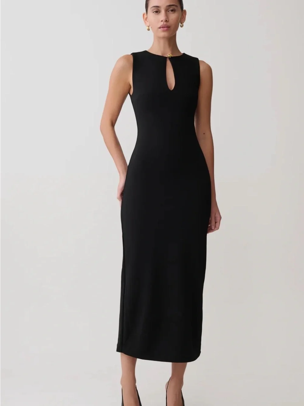 black corset dress Katherine Black Off-Shoulder Corset Midi Dress main image 1